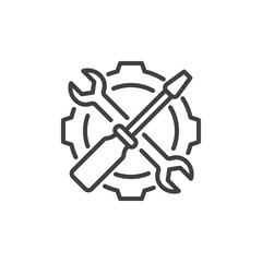 Repair service line icon