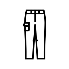 trousers pants apparel line icon vector. trousers pants apparel sign. isolated contour symbol black illustration