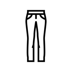low rise pants apparel line icon vector. low rise pants apparel sign. isolated contour symbol black illustration