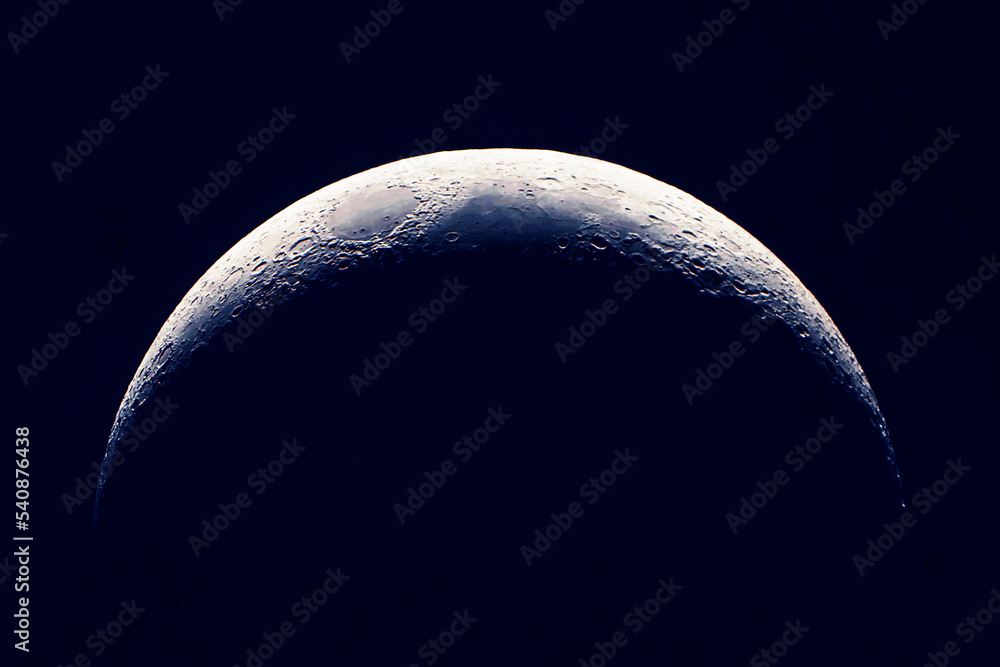 Canvas Prints beautiful moon on a dark background. elements of this image furnished by nasa