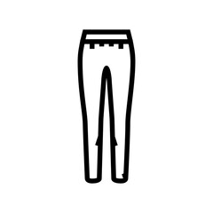 leggings pants apparel line icon vector. leggings pants apparel sign. isolated contour symbol black illustration