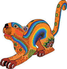 Mexican design animals jaguar © cynthiacabello