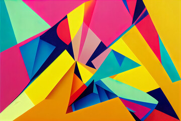 Fototapeta premium Abstract painting color texture. Modern futuristic pattern, super bright vibrant colors. luxury background