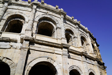 Nimes city arene France ancient Roman Arena