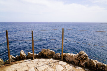 mediterranean sea in summer south Antibes France southeast