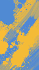 Abstract Blue Yellow paint Background. Vector illustration design