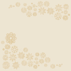 winter holidays background with papercraft elements