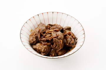 鶏レバーの甘辛煮