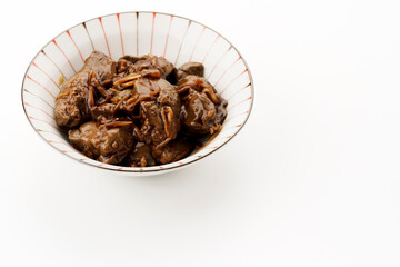 鶏レバーの甘辛煮