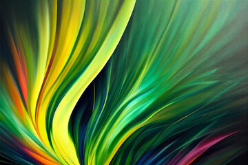 super bright vibrant colors, loseup of the painting. luxury background