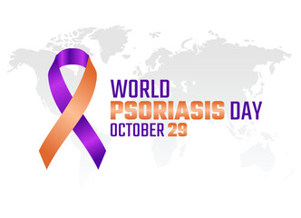 vector graphic of world psoriasis day good for world psoriasis day celebration. flat design. flyer design.flat illustration.