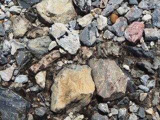 gravel on the ground