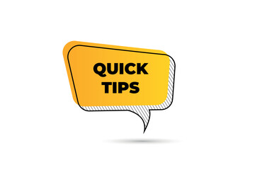 Quick tips! helpful tips vector element 