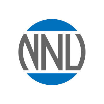 NNU letter logo design on white background. NNU creative initials circle logo concept. NNU letter design.