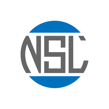 NSL letter logo design on white background. NSL creative initials circle logo concept. NSL letter design.