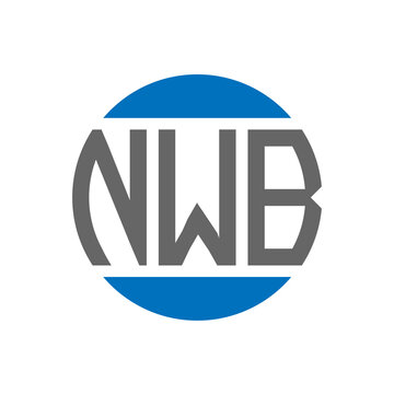 NWB letter logo design on white background. NWB creative initials circle logo concept. NWB letter design.