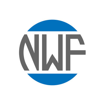 NWF letter logo design on white background. NWF creative initials circle logo concept. NWF letter design.