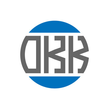 OKK letter logo design on white background. OKK creative initials circle logo concept. OKK letter design.