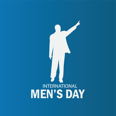 Vector Illustration of International Men's Day. Simple and Elegant Design