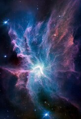 Colorful night sky space. nebula and galaxies in space. astronomy concept background.