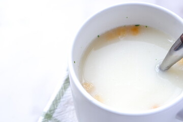 じゃがいもと野菜のポタージュ