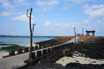 walkway to seaside gazebo