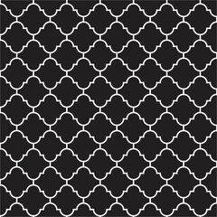 seamless pattern with squares, link fence pattern black and white color.