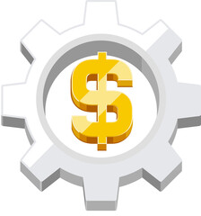 money gear icon
