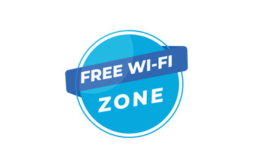 Free wifi zone symbol design.