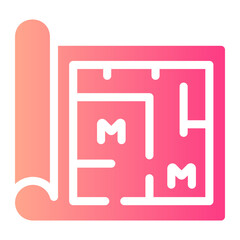 blueprint gradient icon