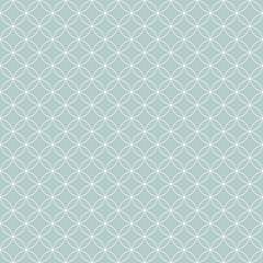 Seamless geometric background for your designs. Modern vector ornament with circles. Geometric abstract light blue and white pattern