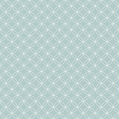 Seamless geometric background for your designs. Modern vector ornament with circles. Geometric abstract light blue and white pattern
