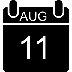 Fototapeta premium August Icon