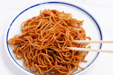 昔懐かしい味のするソース焼きそば