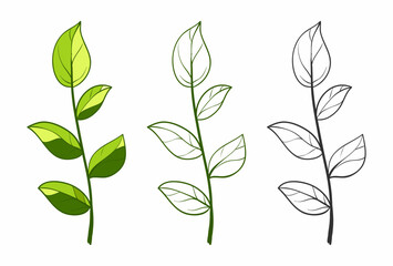 Green Leaves Vector Botanical