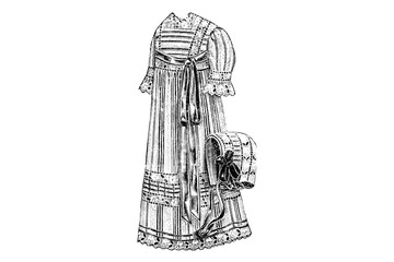Dress for Little Girls – Vintage Illustration