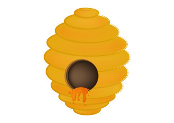 Beehive Clipart. Beehive with honey