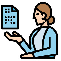 binary filled color line