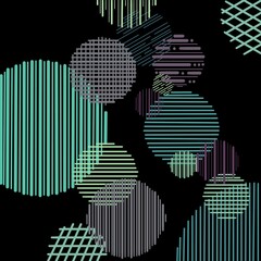 Beautiful bright colored lights. Abstract circles and shapes. Bokeh in the background. Beautiful garlands on abstract background. Template,wallpaper,background with bokeh and circles. Template for pos