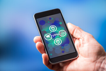 Vpn concept on a smartphone