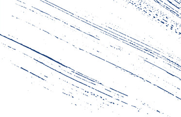 Grunge texture. Distress indigo rough trace. Drama