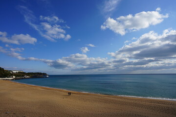 Fototapeta na wymiar fascinating seascape with clouds