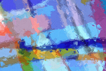 Obraz na płótnie Canvas abstract colorful geometric texture illustration