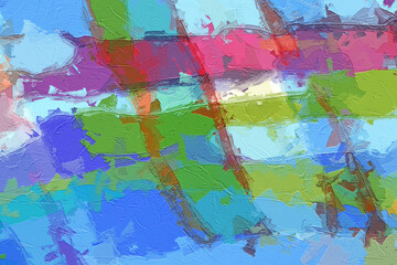 Naklejka premium abstract colorful geometric texture illustration
