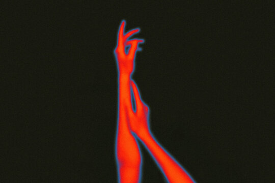 reaching hands, abstract concept design, modern trendy gradient backgrounds