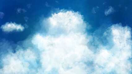 ラフな雲のイラスト。抽象的な背景