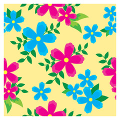 Seamless pattern in vector. Floral textile pattern.
