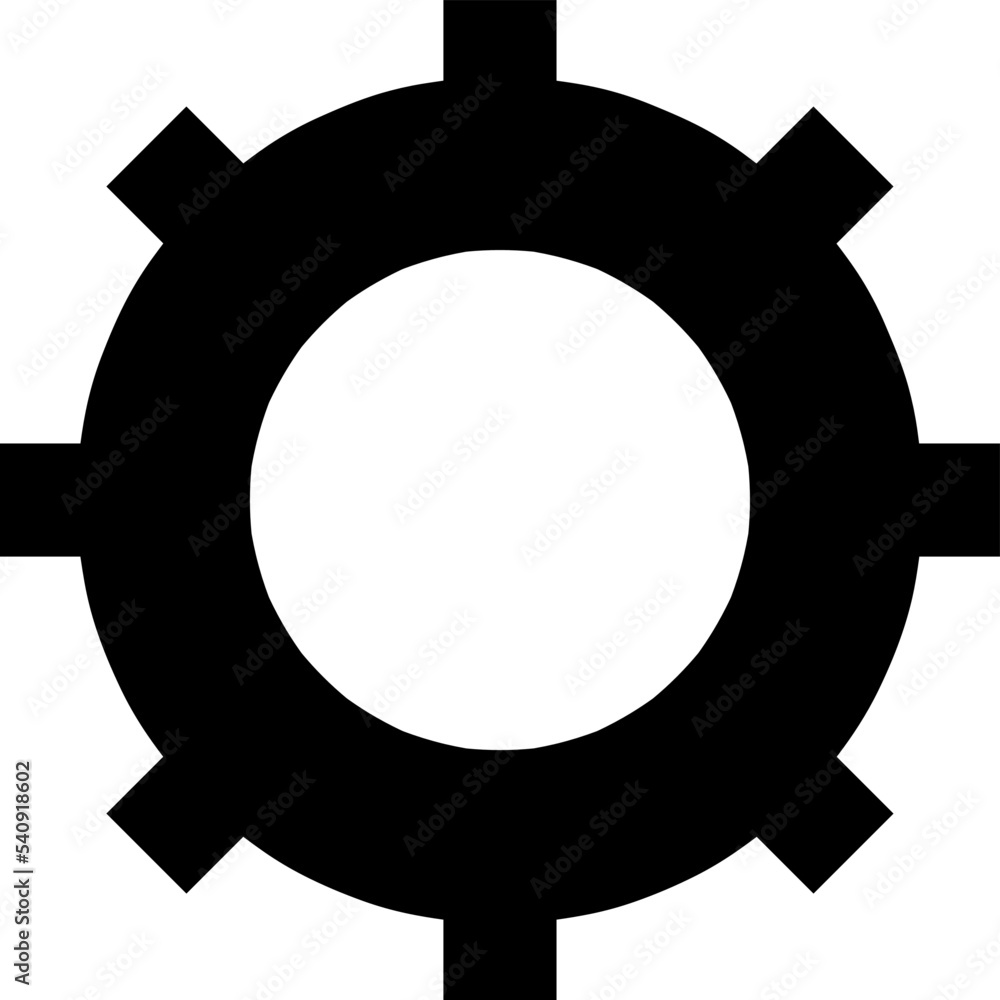 Poster gear icon vector for web, computer and mobile app on white background..eps