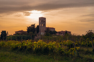 Beautiful autumn afternoon in Tuscany