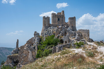 the beautiful castle of Rocca Calascio and where the film Ladyhawke was filmed